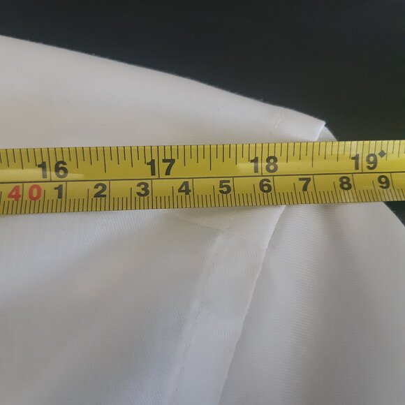 Calvin Klein SZ 16 Slim Fit Non Iron White Button Up Dress Shirt - Picture 11 of 12